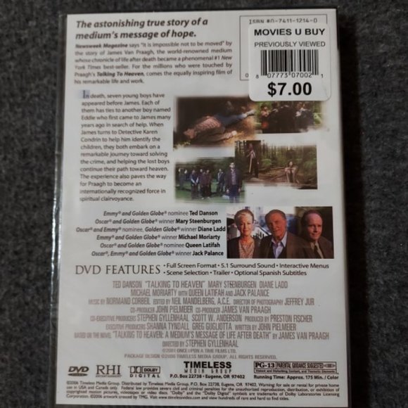 TALKING TO HEAVEN A TRUE STORY DVD NWT IN SEALED PACKAGE - Picture 2 of 2